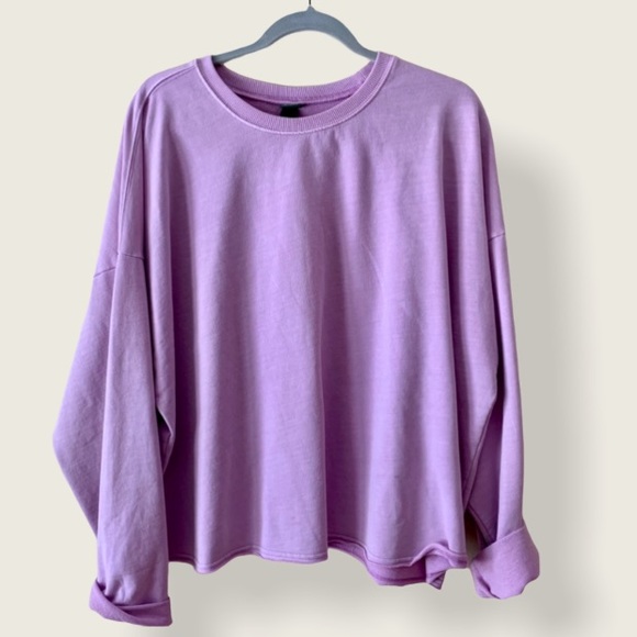 wild fable Tops - Wild Fable Neon Oversized Sweatshirt Crew Neck